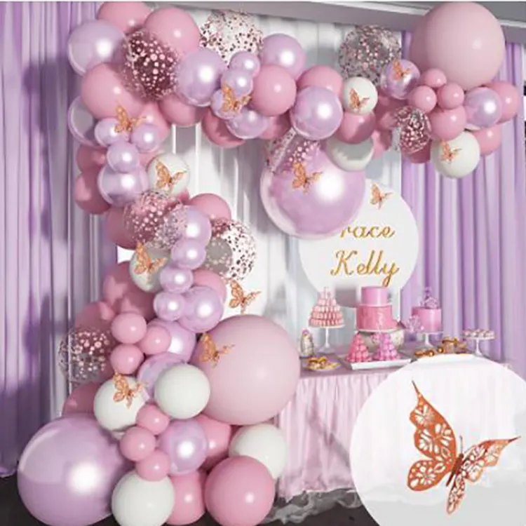 Balloons Arch Kit Latex Metallic Balloons Garland Arch Set For Baby Shower Birthday Wedding Party Decoration
