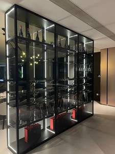 خزانة تخزين النبيذ كبيرة السعة من جينغشون للبار المنزلي، خزائن عرض زجاجية، تخصيص كامل للمنزل، أثاث بالجملة - Product Image 6