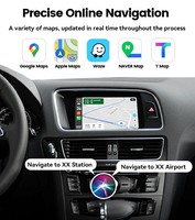 Interface sans fil CarPlay et Android Auto pour Audi 2009-2016 A4/A5/Q5 sans MMI, navigation Android Auto, Mirror Link, Airplay
