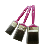 Outils de décoration pour la maison, pinceau de peinture de 70 mm, 40 % poils, 60 % filaments creux en PET et PBT avec manche ergonomique en plastique