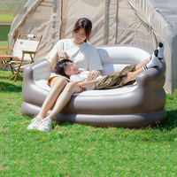 Canapé gonflable portable d'extérieur à coussin d'air pour pause déjeuner