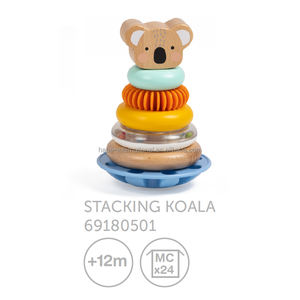 Châteaux blocs <span class=keywords><strong>de</strong></span> construction empilables personnalisation enfants anneau <span class=keywords><strong>de</strong></span> dentition enfants éducatif bébé empileur jouet empilable - Product Image 2