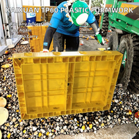 Panneaux de coffrage en plastique ABS réutilisables légers et haute résistance de style moderne Kaixuan, dalles de coffrage en béton TP60