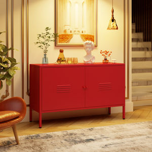 <span class=keywords><strong>Meuble</strong></span> <span class=keywords><strong>TV</strong></span> moderne réglable en acier avec pieds hauts pour salon, salle à manger, hôtel – Casier métallique - Product Image 2