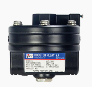 YT-310N1 Pneumatic Volume Booster Relay 3/4" NPT Port Aluminum Housing 1:1 Signal-to-Output Ratio 150x120x80mm 1.8kg - Product Image 5