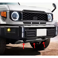 Plaque de couverture extérieure de moteur YBJ pour Land Cruiser FJ79 76 78 2024-2027 barre de fer CHROMED moteur inférieur LC79 garde de moteur