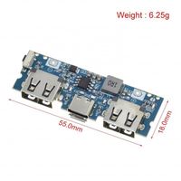 Port de charge type-c double banque d'alimentation USB carte d'alimentation banque d'alimentation mobile bricolage carte mère Boost module 5V 2.4A