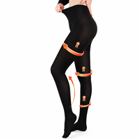 Collants de compression pour femmes et hommes 20-30 mmHg à bout fermé, bas de contention, leggings, collants pour varices et œdèmes en polyamide