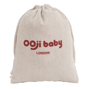 Sacs à cordon en lin/jute personnalisés avec logo/impression, vente en gros d'usine, pour l'emballage - Product Image 1