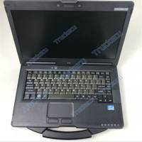 Ordinateur portable robuste Toughbook CF53 pour diagnostic OBD, idéal pour les camions, excavatrices et chariots élévateurs, meilleure qualité RAM, CPU, SSD, PC.