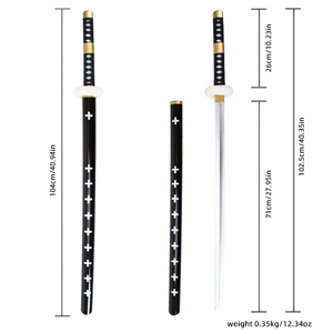 Épée jouet Trafalgar Law Kikokou <span class=keywords><strong>Katana</strong></span> à thème anime de 104 cm, très vendue - Accessoire de cosplay et décoration de bureau - Product Image 6
