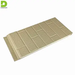 Wall Building Material External Wall Cladding Pu Metal Siding New Aluminum Insulated Wall Cladding Facade Building Materials