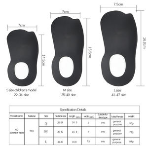 Inserts de coussin en Gel <span class=keywords><strong>TPR</strong></span> confortables semelles orthopédiques soutien de la voûte plantaire lavable Flexible pour les pieds plats soulagement de la douleur au pied marche - Product Image 5