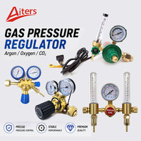 Regulator Tekanan Gas Las dengan Pengukur Aliran Argon CO2 untuk Pengelasan MIG TIG