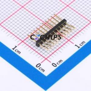 X1311WRS-10J-C40D42 Pin Header SMD,P=1.27mm Connector ( Pin Structure: 1x10P )( Pitch: 1.27mm )( Row Spacing: 1.27mm ) - Product Image 2