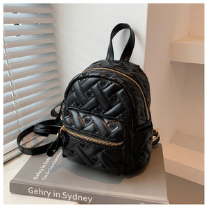 2023 automne pour Style PU étanche fermeture éclair <span class=keywords><strong>sac</strong></span> à dos femmes Style coréen à la mode rhomboïde étudiant <span class=keywords><strong>cartable</strong></span> <span class=keywords><strong>sac</strong></span> à <span class=keywords><strong>main</strong></span> de haute qualité - Product Image 1