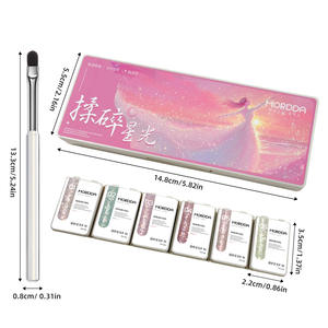 <span class=keywords><strong>MORDA</strong></span> 2025 il nuovo Glitter liquido Non tossico a LED francese a lunga durata lampeggiante a sei griglie di Starlight serie Gel di smalto solido - Product Image 5