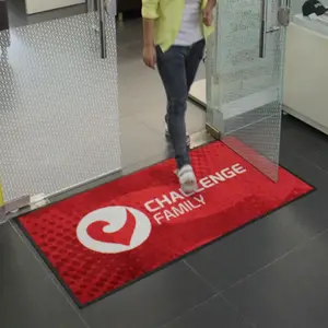 Custom M With Logo Anti Slip Industrial Mats Store Customization Printed Carpet