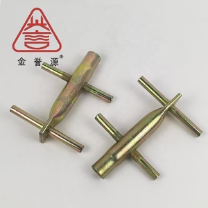 Vis de béton filetée M12 en acier au carbone, <span class=keywords><strong>ancrage</strong></span> à anneau de levage, barre transversale plaquée zinc brillant - Product Image 1