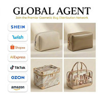 Bolsa de Maquillaje de Neopreno al por Mayor, con Logotipo Personalizado, Impermeable, para Cosméticos y Artículos de Aseo, Organizador de Viaje Portátil con Cierre