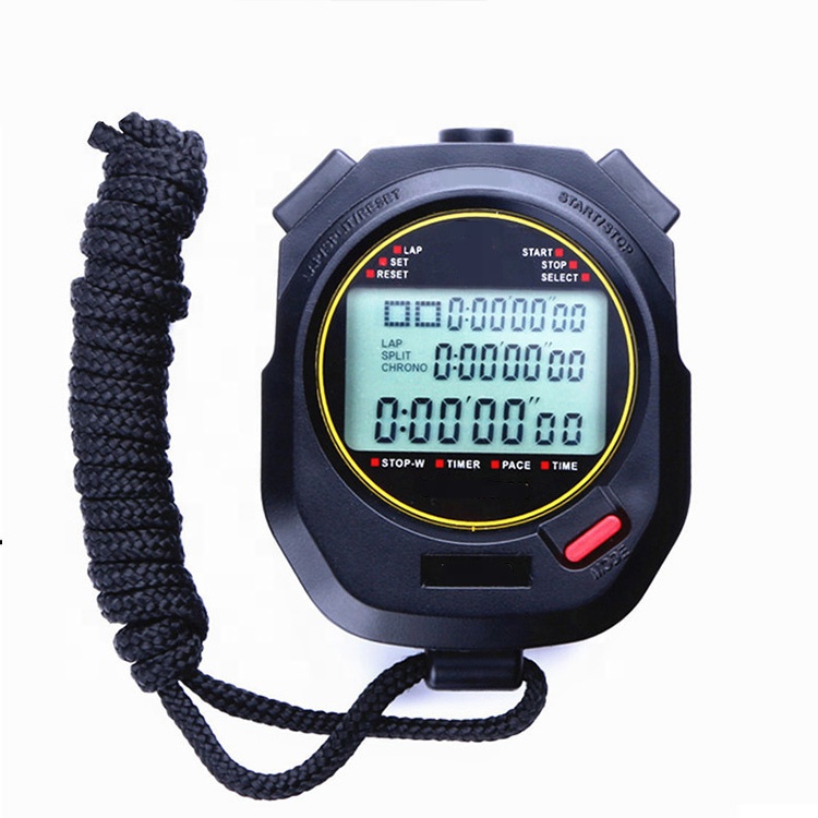 Профессиональный цифровой секундомер, таймер, Ручной таймер для тренировок, портативный хронограф для занятий спортом на открытом воздухе, секундомер