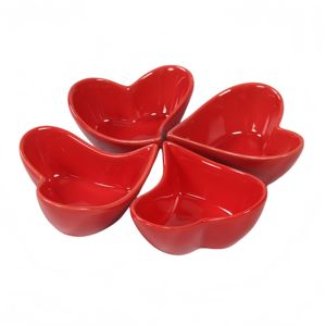 Bol en céramique en forme de cœur pour la cuisson, le sucre, le pudding, la sauce japonaise, le dessert, la crème glacée, vente en gros - Product Image 5