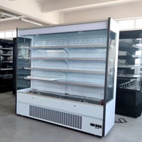 Plug in Commercial Retail Display Vitrine réfrigérée MultiDeck Open Chiller pour fruits Légumes Lait Jus Boisson