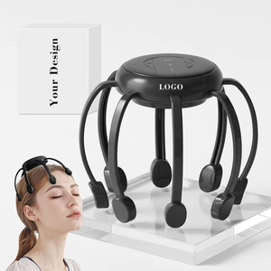 Nouveau masseur de cuir chevelu anti-stress à 8 griffes, masseur pieuvre rechargeable Type-C 500 mAh, machine de <span class=keywords><strong>massage</strong></span> de la tête à vibrations multipoints - Product Image 1