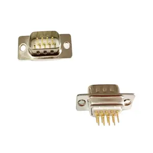 Custom D-sub Connector 9pin Machine Pin D-sub Male Dip Type Low Profile Socket Connector PCB D-sub Connector