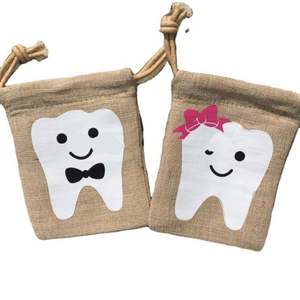 Personalized Linen <b>Tooth</b> <b>fairy</b> Pouch for <b>Tooth</b> Holder - Product Image 1