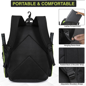 Bolsa Deportiva Personalizada para Pickleball con Compartimento para Zapatos, Mochila Personalizada para Llevar al Gimnasio, Bolsa de Tenis, Mochila con Soporte para Raquetas - Product Image 5