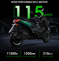 ABS System Electric Motorbike Long Range 150 km/h with and Super Speed 115km/h