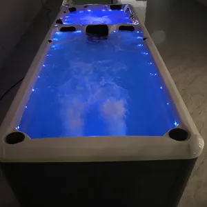 Akrilik masaj yüzmek spa sonsuz yüzme havuzu bağlantısız yüzme spa jakuzisi açık balboa sistemi ile