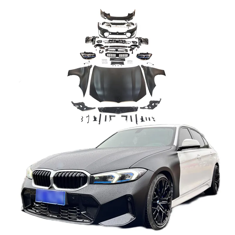 3 Series F30 Upgrade Naar 3 S G20 Lci 2023 Stijl Body Kit Auto Bumpers Kap Spatbord Koplampen Kit Voor Bmw 318 320 330