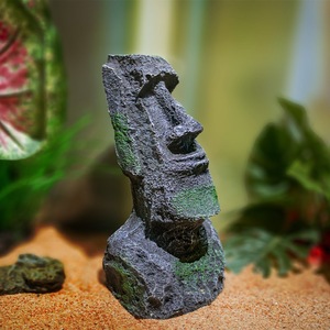 Estatua Moái de la Isla de Pascua al por Mayor, <span class=keywords><strong>Escultura</strong></span> Decorativa de Cabeza Moái para Decoración de Acuarios, Adorno de Jardín Exterior - Product Image 2
