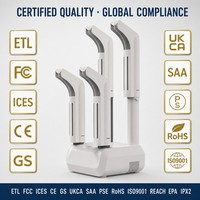 Séchoir à chaussures électrique 4 tubes avec minuterie 110/220V, sèche 2 paires |   Portable pour la maison et les voyages |   Usine OEM |   Certifié ETL FCC CE GS RoHS