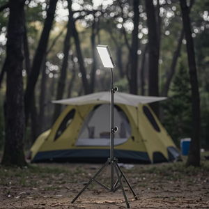 2500 נייד לומן הוביל אורות עבודה טלסקופיות לעמוד, חצובה 10000 mah מופעל פנסים מחנאות חוץ - Product Image 1