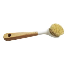 Sisal Wood Handle Dish <b>Brush</b> With Natural Bristles <b>For</b> Kitchen <b>Cleaning</b> - Product Image 3