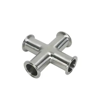 Stainless Steel Weld/ Clamp Cross DIN Sanitary Pipe Fittings