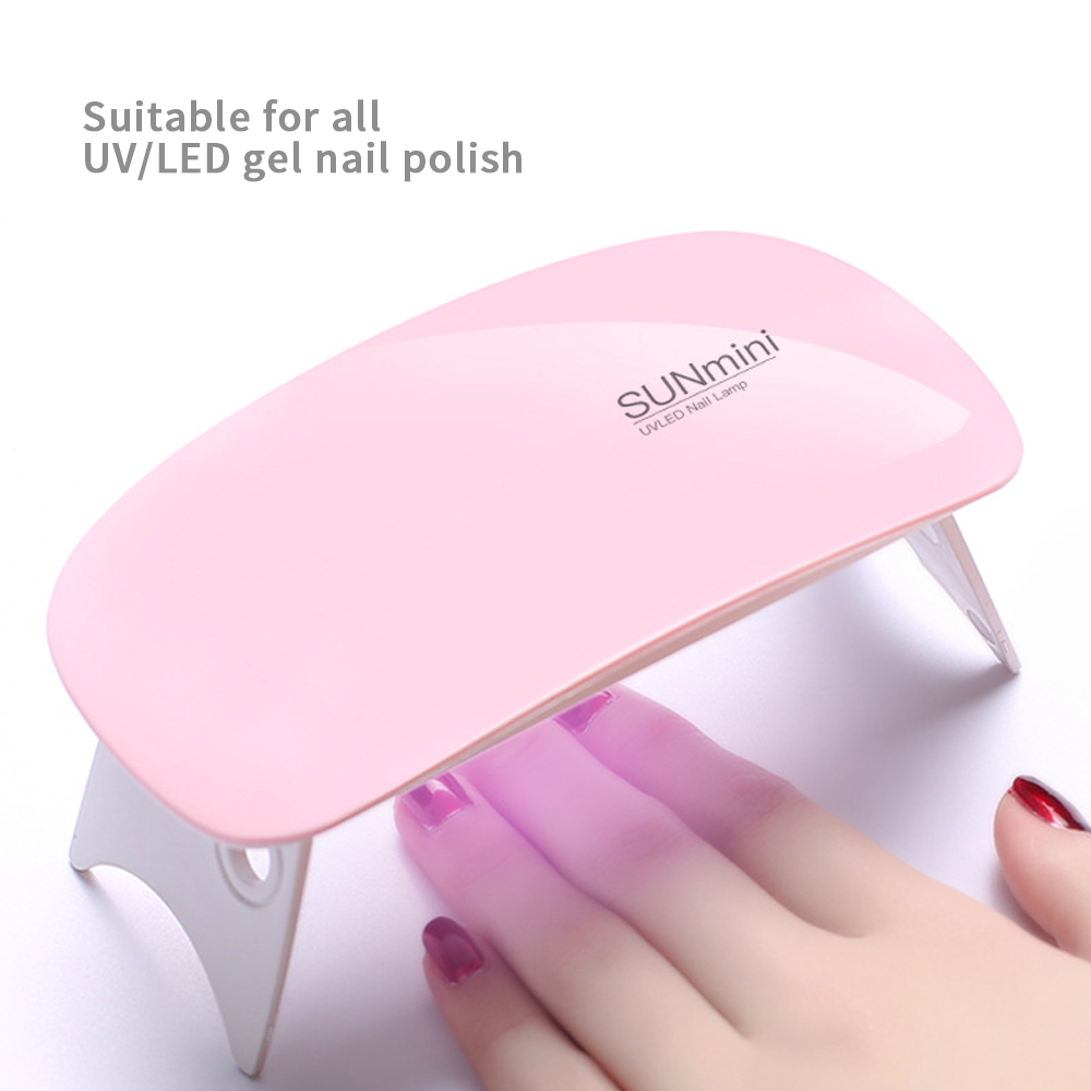 Flexible pink mini sun uv portable usb interface uv lamp nail set with gel led nail lamp