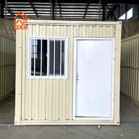 Maison conteneur préfabriquée pliable à 2 chambres en promotion pour les fournisseurs, fabriquée en structure acier à panneaux sandwich