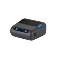 Mini Impresora Térmica Portátil de Códigos de Barras, Pantalla LED Grande, Impresión Térmica Directa, Batería de 2000mAh, USB+, 80mm