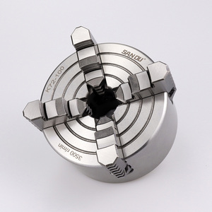 Mandril de torno independiente de 4 mordazas SANOU Serie K72, mordazas ajustables individualmente, tamaños completos 80mm/100mm/125mm/160mm/200mm/250mm - Product Image 3