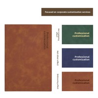 Bloc-notes en cuir PU A5/B5 avec logo personnalisé, pour réunions de bureau, reliure cousue, cadeau d'entreprise