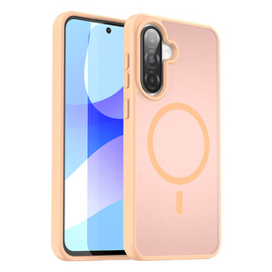 Coque de téléphone givrée translucide mate de 2mm pour <span class=keywords><strong>Samsung</strong></span> Galaxy <span class=keywords><strong>X</strong></span> <span class=keywords><strong>Cover</strong></span> 7 A07 A17 S25FE Couverture de charge sans fil magnétique - Product Image 3