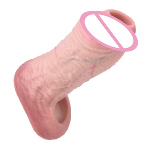Funda para Pene de Silicona Reutilizable de 5 Pulgadas, Color Piel, Anillo para Pene Abierto, Funda para Agrandar el Pene, Potenciador Sexual - Product Image 5