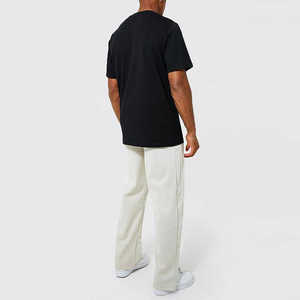 <span class=keywords><strong>Pantaloni</strong></span> personalizzati con bordo diviso <span class=keywords><strong>pantaloni</strong></span> sportivi da uomo all'ingrosso larghi <span class=keywords><strong>pantaloni</strong></span> sportivi in cotone da Jogger da uomo con bottone a pressione - Product Image 4