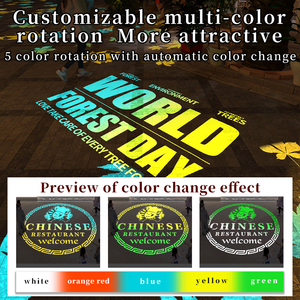 110 Wát HD & BRIGHT năng động gobo Led Logo đèn thương mại quảng cáo ngoài trời với IP67 không thấm nước nhà máy bán hàng trực tiếp Glass cơ thể - Product Image 3