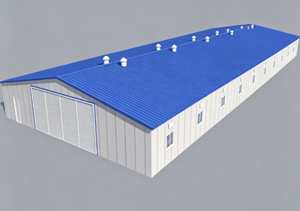 Kits d'Entrepôt Extensible Préfabriqué en Acier Léger pour Atelier Économique, <span class=keywords><strong>Hangar</strong></span> et Garage, Garantie 5+ Ans - Product Image 3