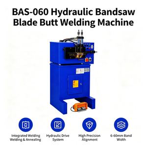 เครื่องเชื่อมใบเลื่อยสายพานอัตโนมัติ BAS-060 พร้อมระบบเชื่อมและอบชุบไฮดรอลิกในตัว เหมาะสำหรับงานอุตสาหกรรม - Product Image 2